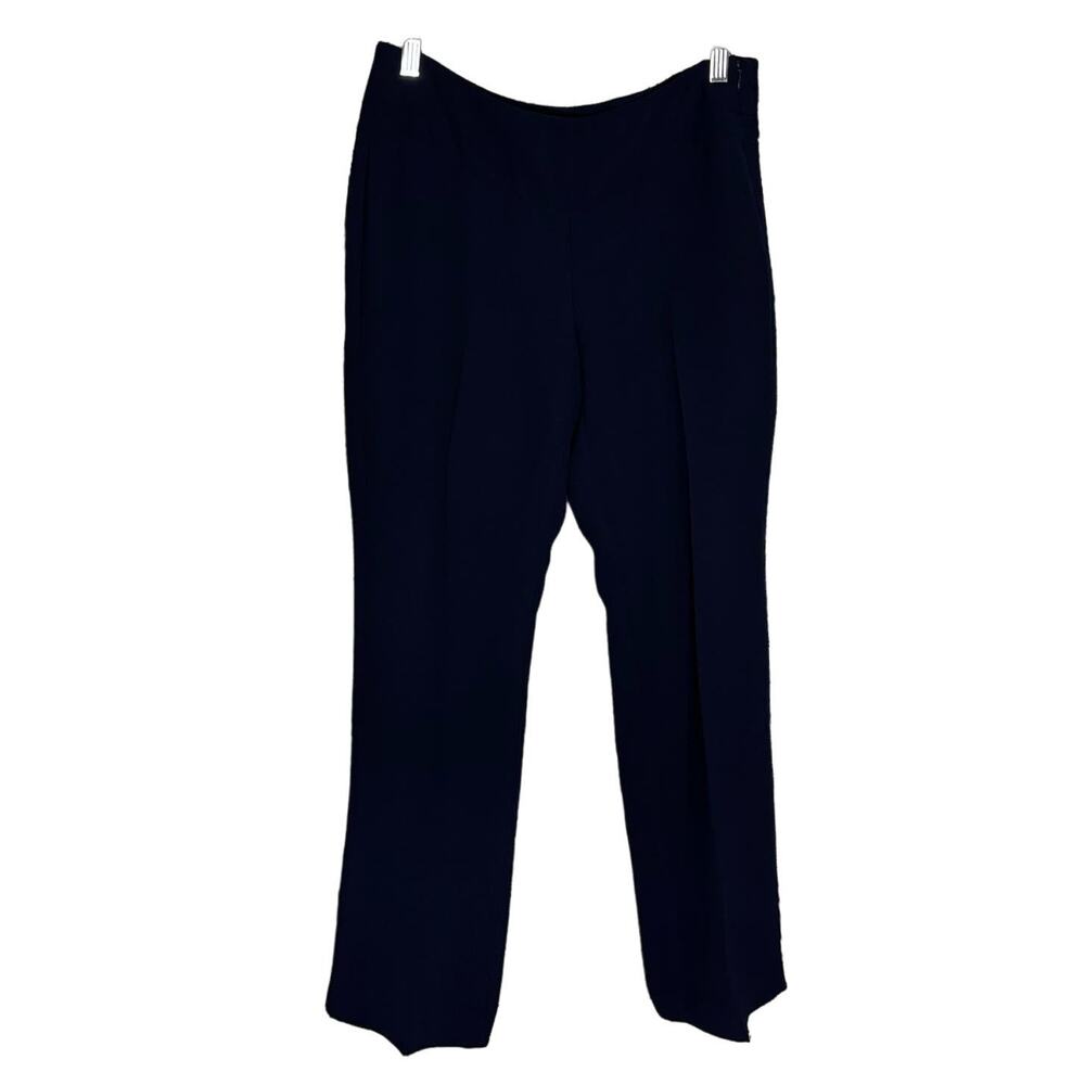 CAbi Midnight in Paris Navy Blue Pleated Trousers Women's Size 4